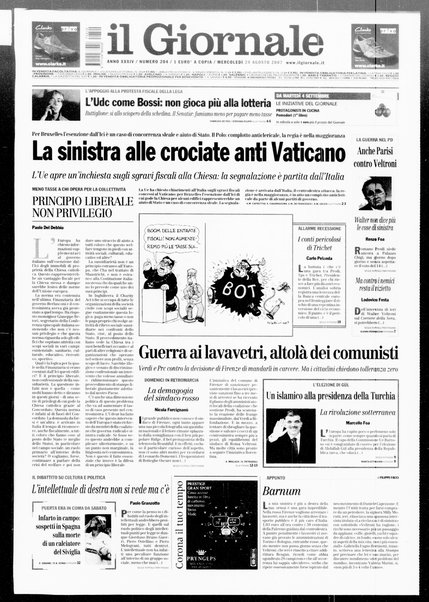 Il giornale : quotidiano del mattino